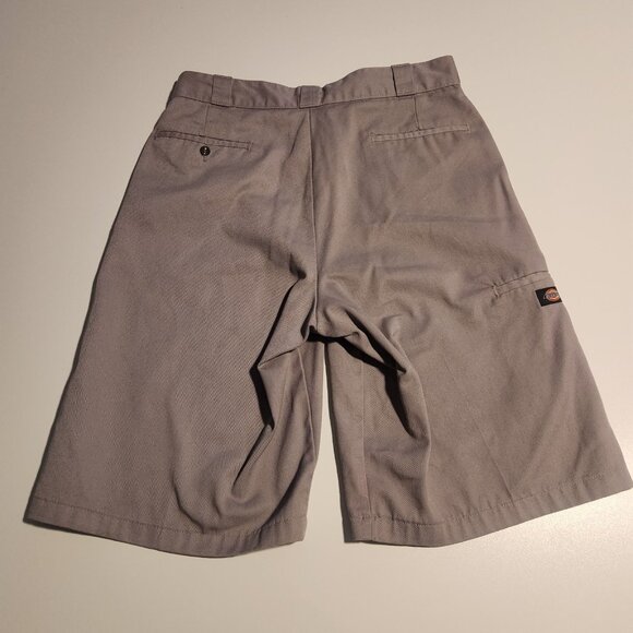 Dickies Work Shorts Gray Flat Front Chino Loose Fit Multi Pocket Mens 34x12 - Picture 3 of 13
